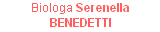 Biologa Serenella BENEDETTI